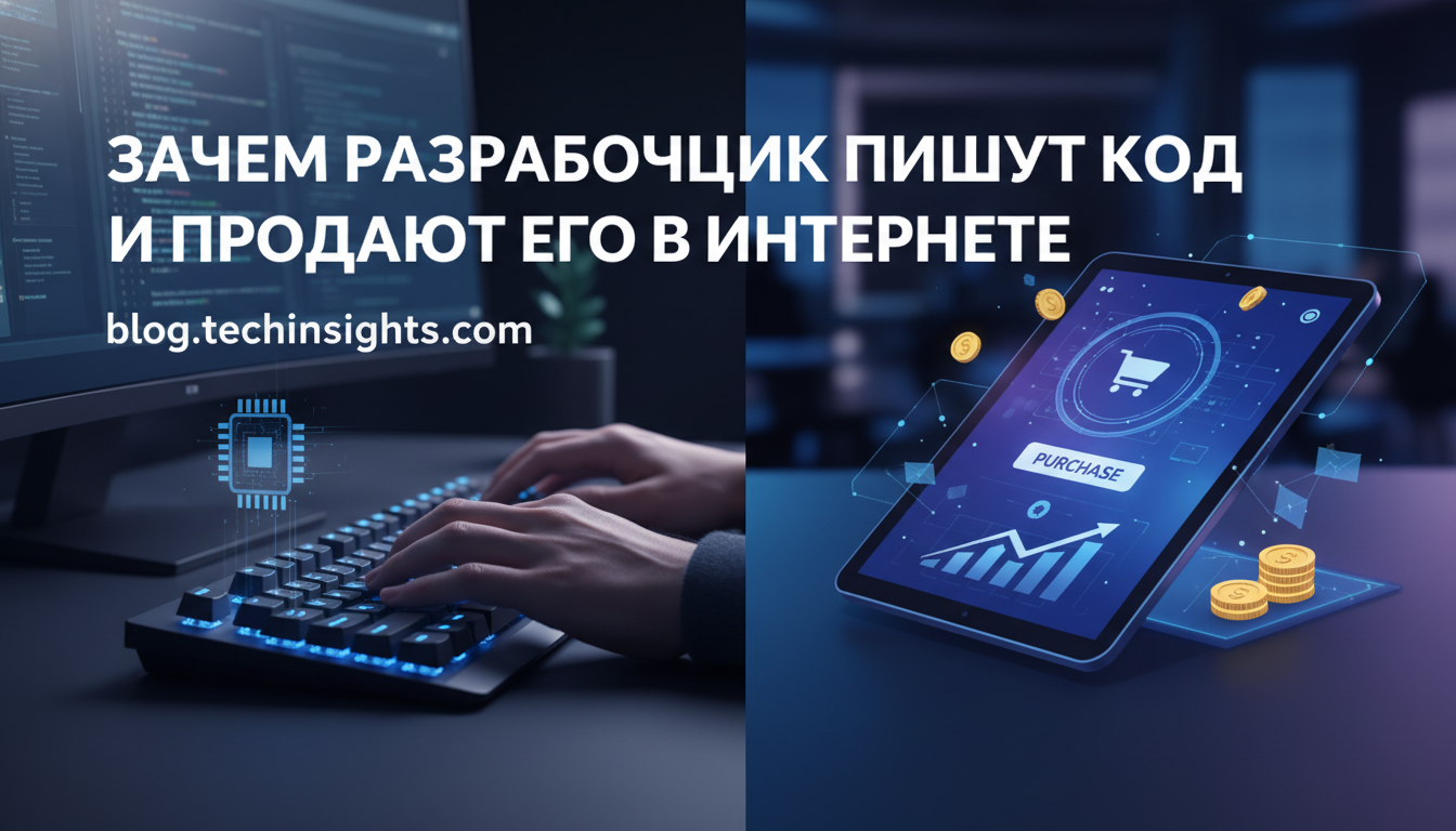 Зачем разработчик пишут код и продают его в интернете